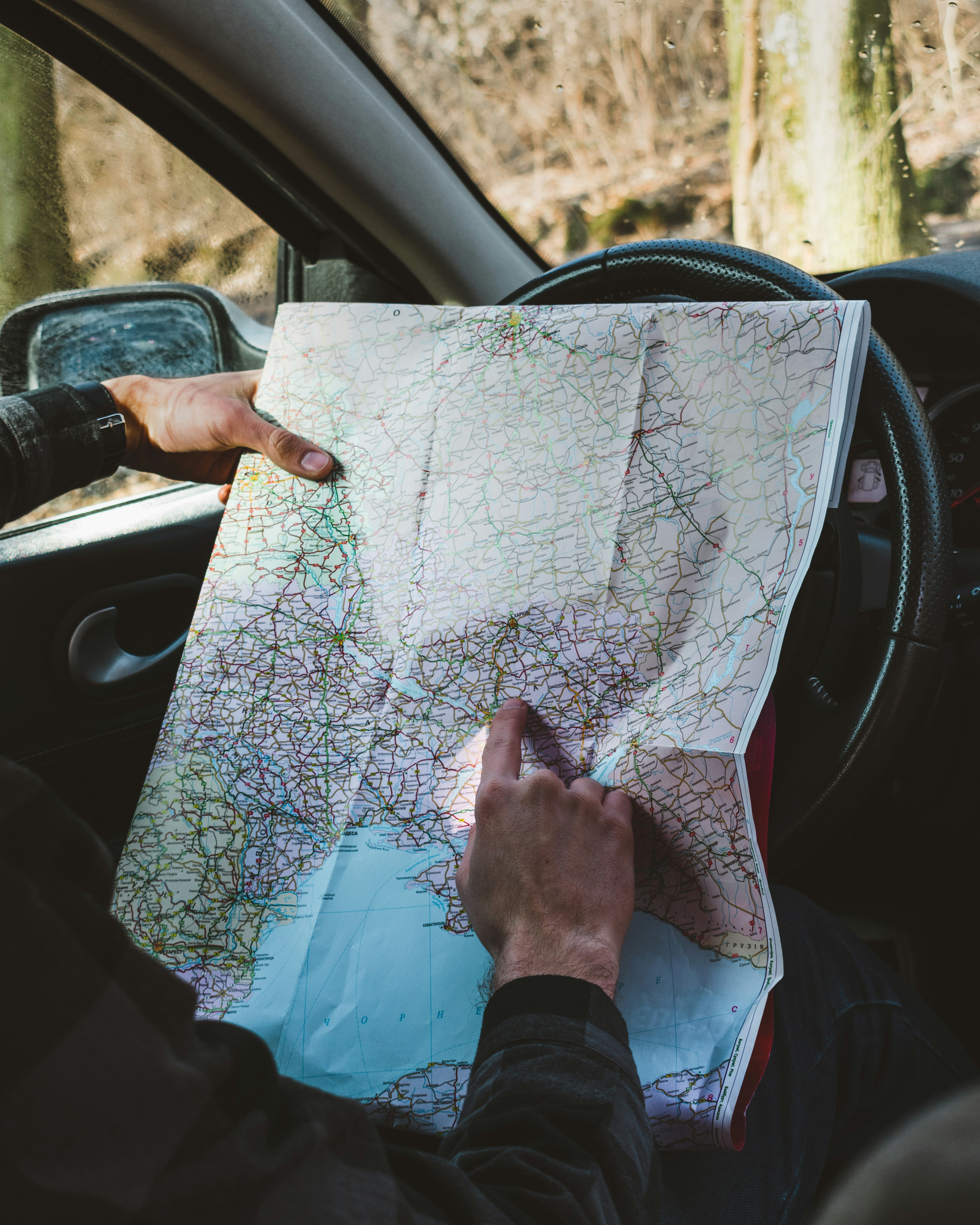 Map with routes